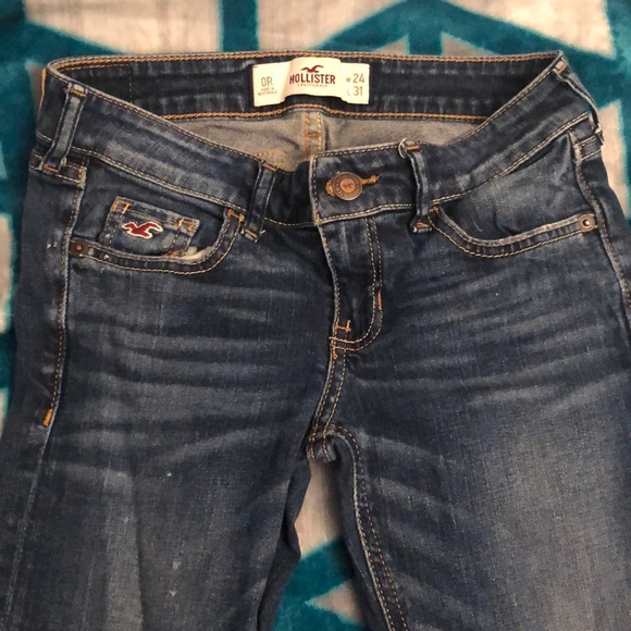 Hollister Distressed Boot-cut/Flare Jeans - Picture 2 of 4